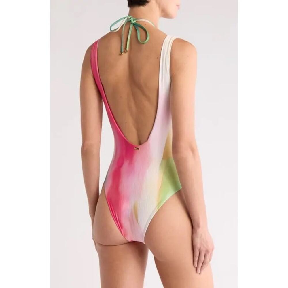 NWT Baomar Inaya One Piece Swimsuit in Watercolor Fruity Hues Size Large - Picture 2 of 7